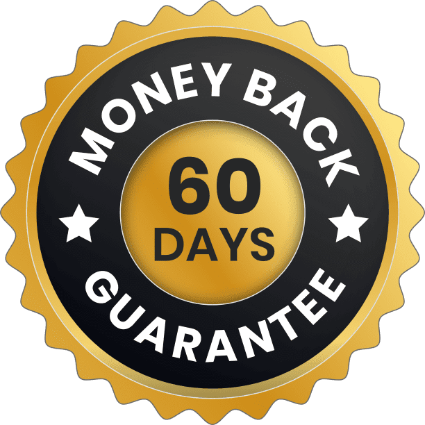 Dentanol 60-day 100 percent money-back guarantee badge